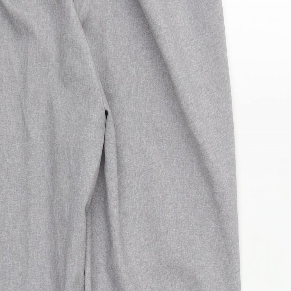 Preworn Womens Grey  Polyester Trousers  Size 12 L30 in Regular