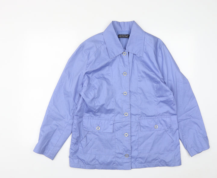 Castle of Ireland Womens Blue Jacket Size 14 Button