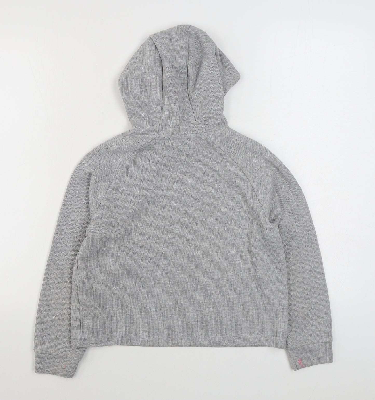 Primark Girls Grey  Cotton Pullover Hoodie Size 10-11 Years  Pullover
