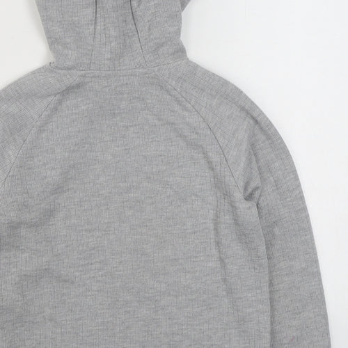 Primark Girls Grey  Cotton Pullover Hoodie Size 10-11 Years  Pullover