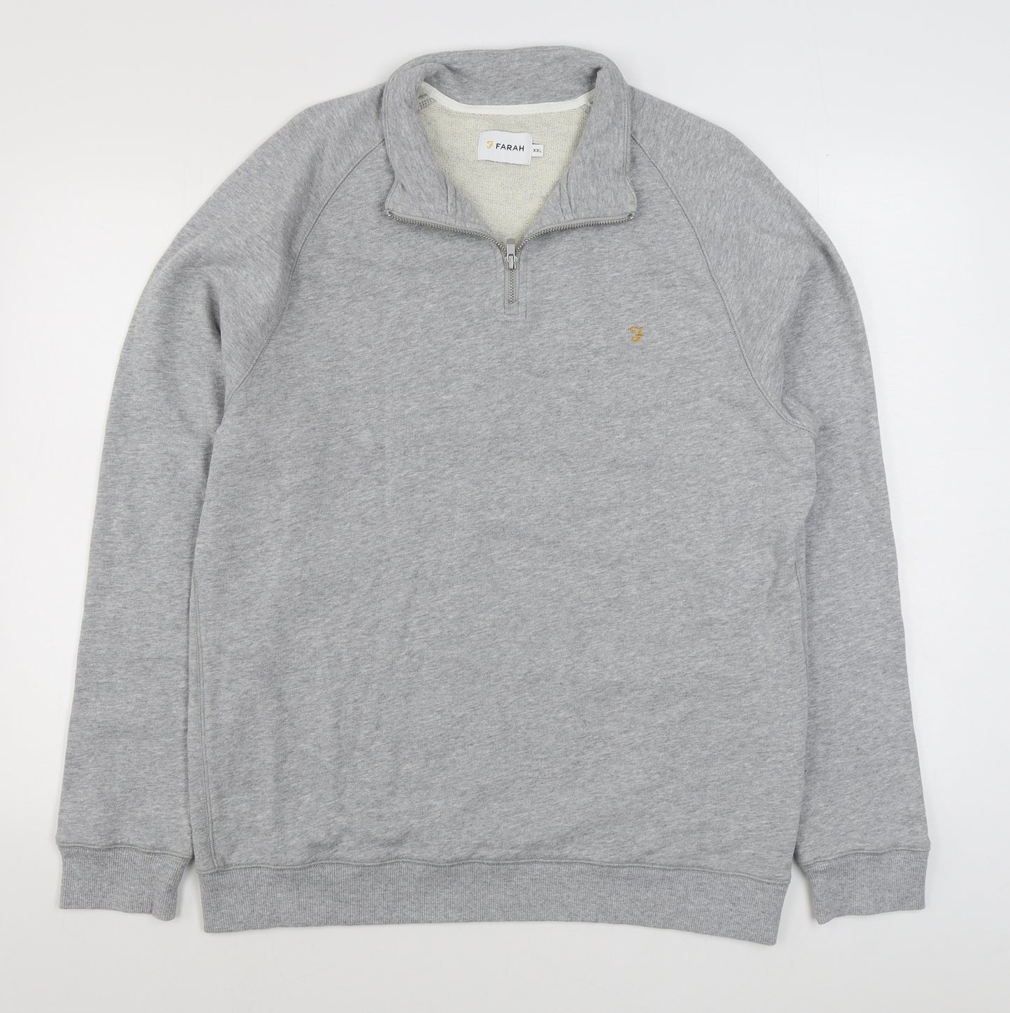 Farah Mens Grey  Cotton Pullover Sweatshirt Size 2XL