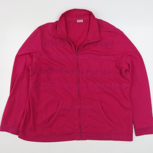 Damart Womens Pink   Jacket  Size XL  Zip