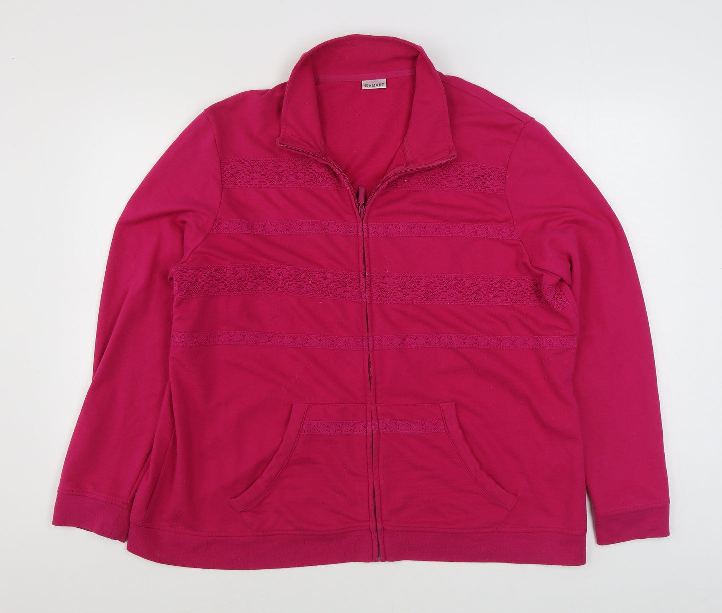 Damart Womens Pink   Jacket  Size XL  Zip