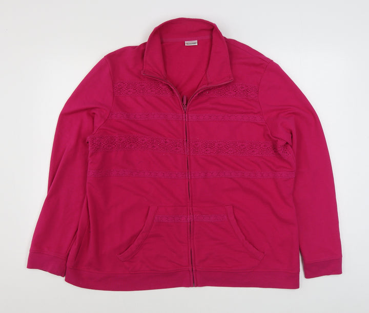 Damart Womens Pink   Jacket  Size XL  Zip