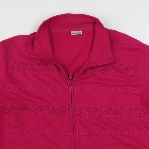 Damart Womens Pink   Jacket  Size XL  Zip