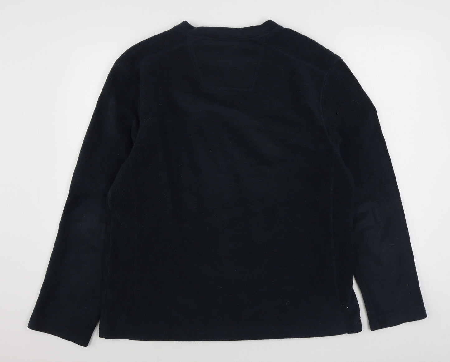 TU Mens Blue  Polyester Pullover Sweatshirt Size L