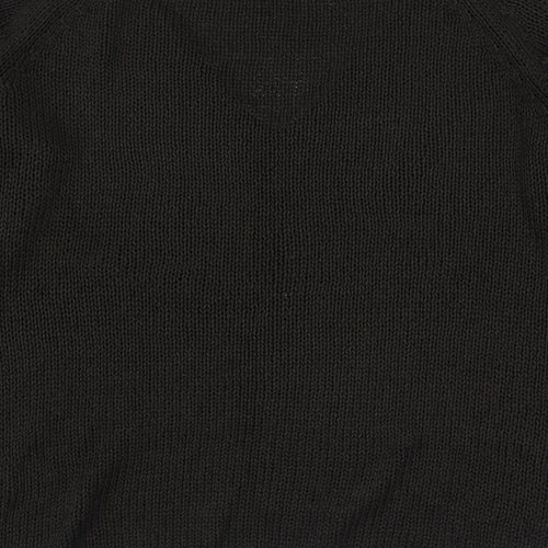 H&M Mens Brown V-Neck  Acrylic Pullover Jumper Size M