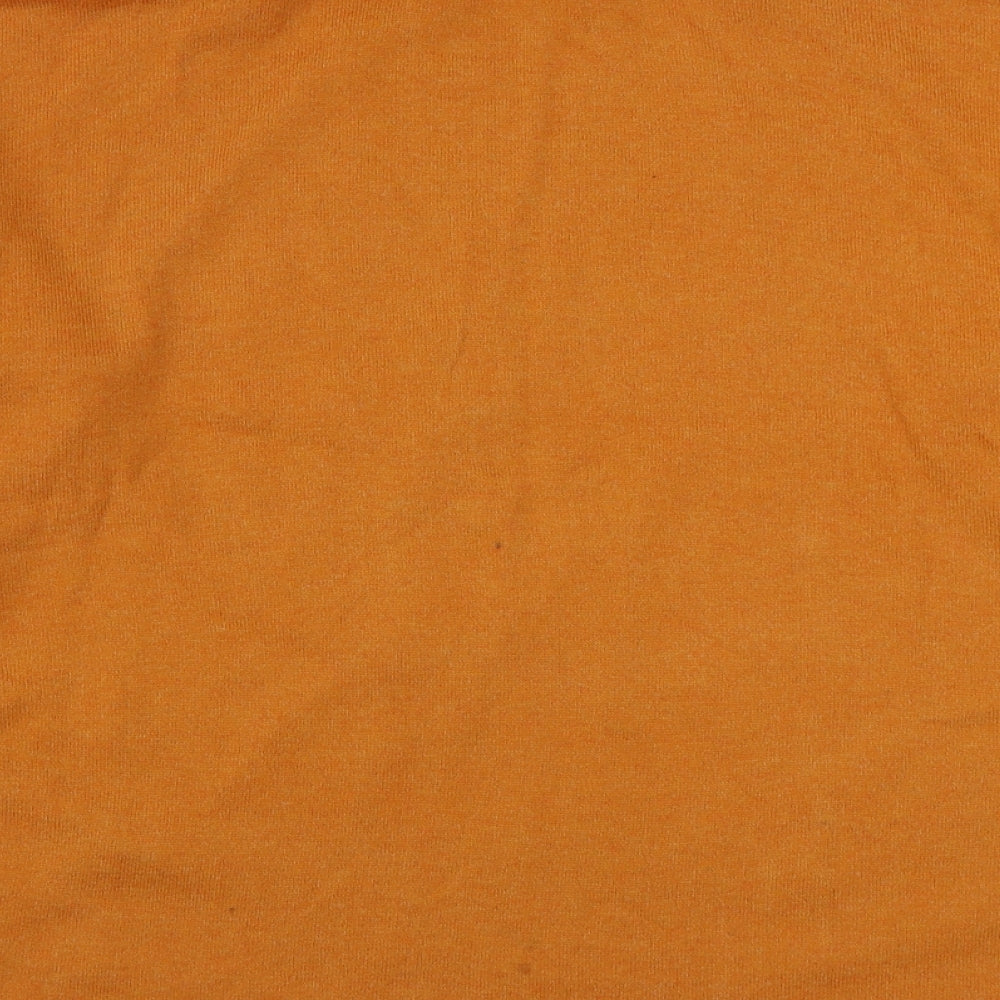 Primark Womens Orange Roll Neck  Polyester Pullover Jumper Size M