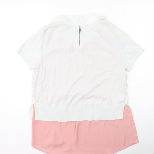 NEXT Womens Multicoloured  Cotton Basic Blouse Size 12 Collared
