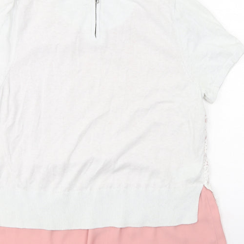 NEXT Womens Multicoloured  Cotton Basic Blouse Size 12 Collared