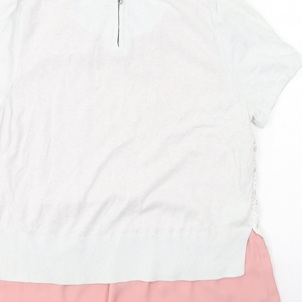 NEXT Womens Multicoloured  Cotton Basic Blouse Size 12 Collared