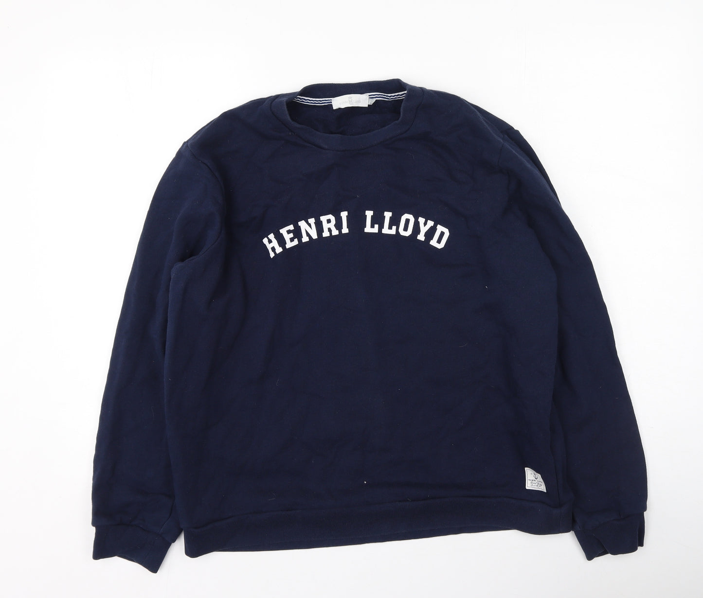 Henri Lloyd Mens Blue  Cotton Pullover Sweatshirt Size XL