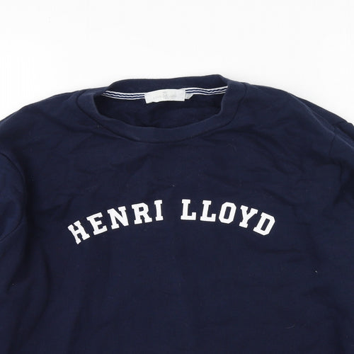 Henri Lloyd Mens Blue  Cotton Pullover Sweatshirt Size XL