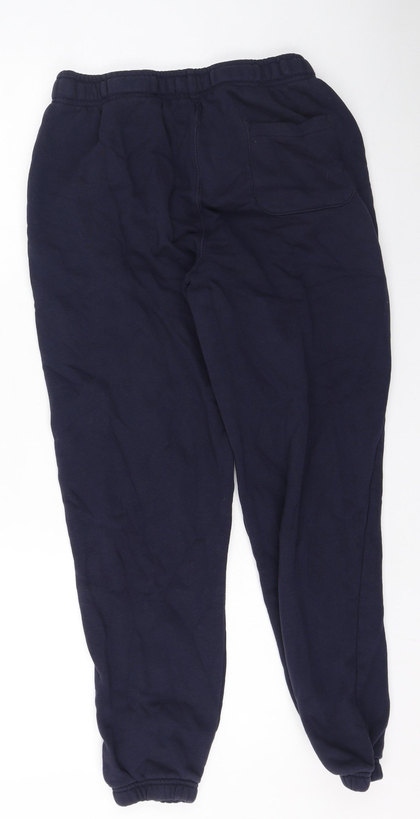 Easy Mens Blue  Cotton Jogger Trousers Size M L27 in Regular