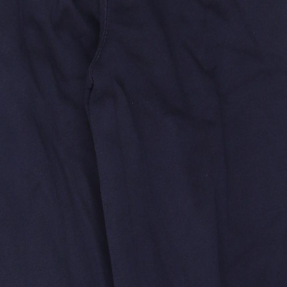 Easy Mens Blue  Cotton Jogger Trousers Size M L27 in Regular