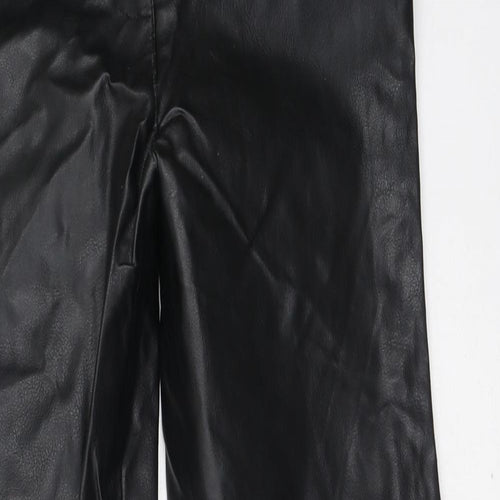 Kylie Girls Black  Polyester Jegging Trousers Size 12 Years  Regular
