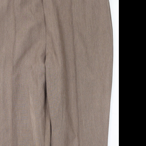 Marks and Spencer Womens Beige  Polyester Trousers  Size 20 L26 in Regular