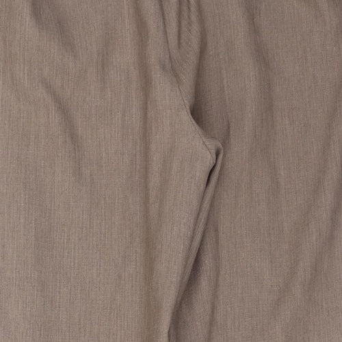 Marks and Spencer Womens Beige  Polyester Trousers  Size 20 L26 in Regular