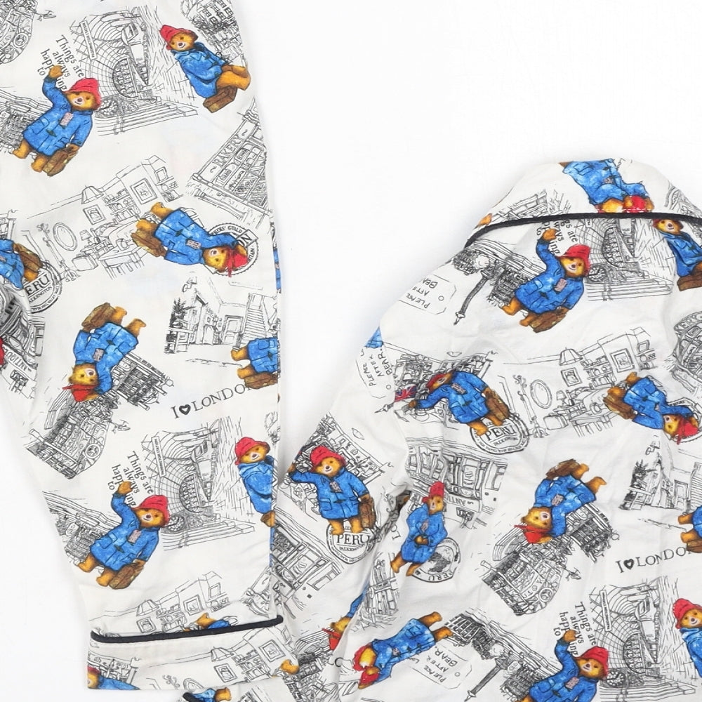 Marks and Spencer Baby Multicoloured Solid Cotton Cami Pyjama Set Size 24 Months   - Paddington Bear