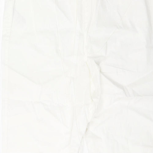 Anthology Womens White  Cotton Trousers  Size 16  Regular