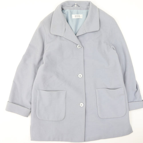 Individual Womens Purple   Trench Coat Coatigan Size 16