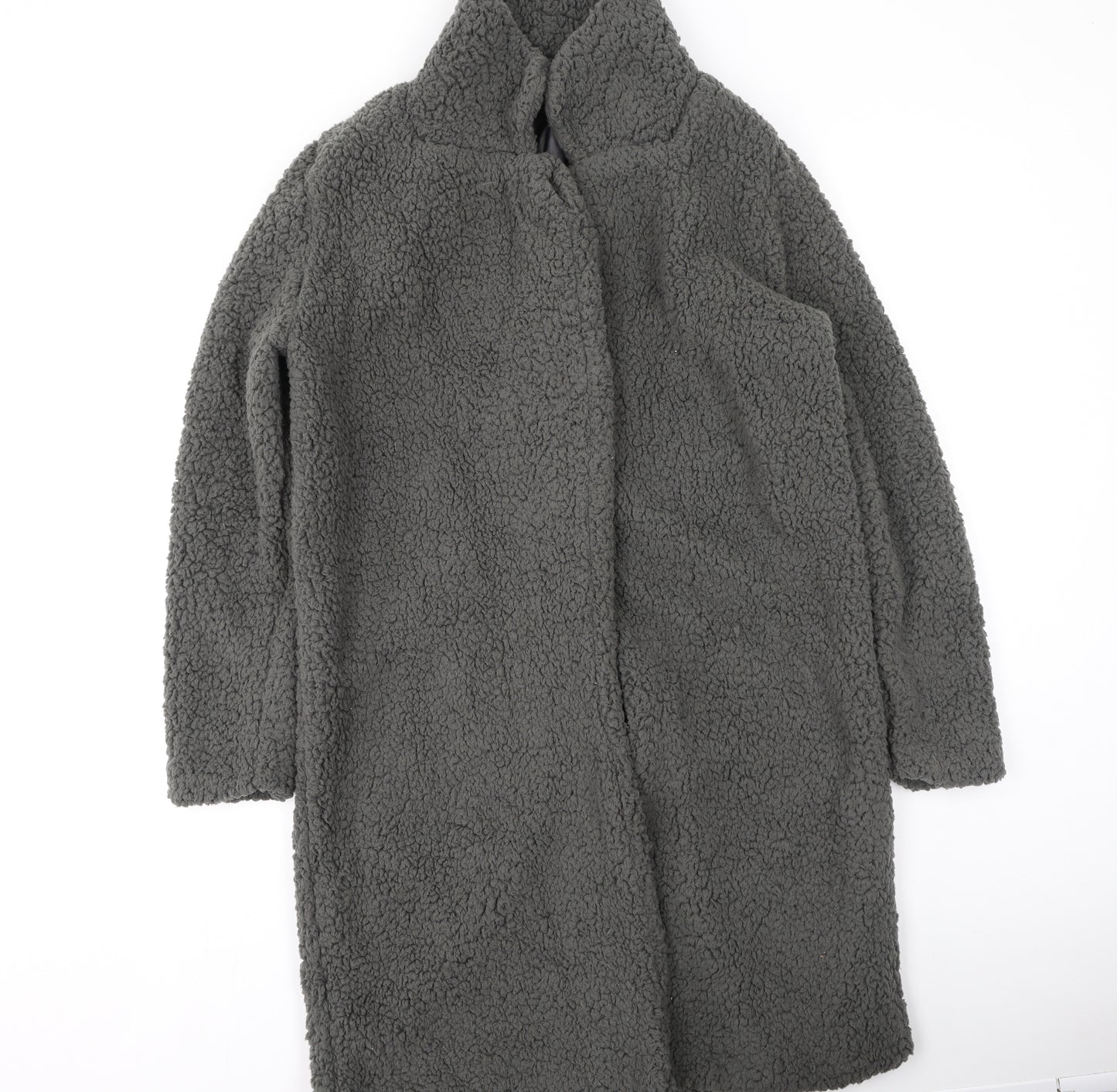 Preworn Womens Grey   Trench Coat Coatigan Size L