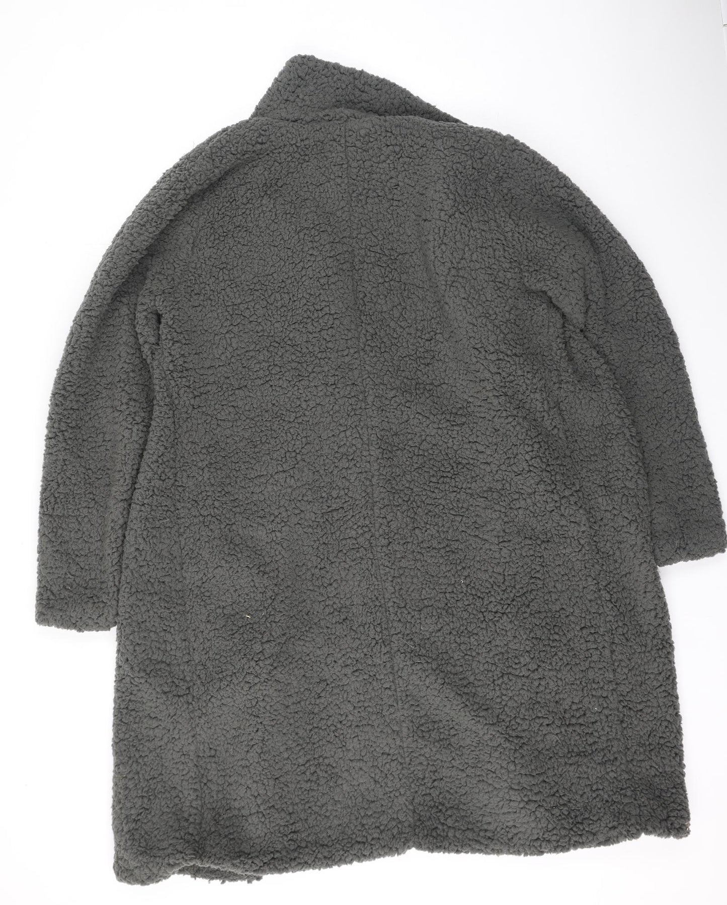 Preworn Womens Grey   Trench Coat Coatigan Size L