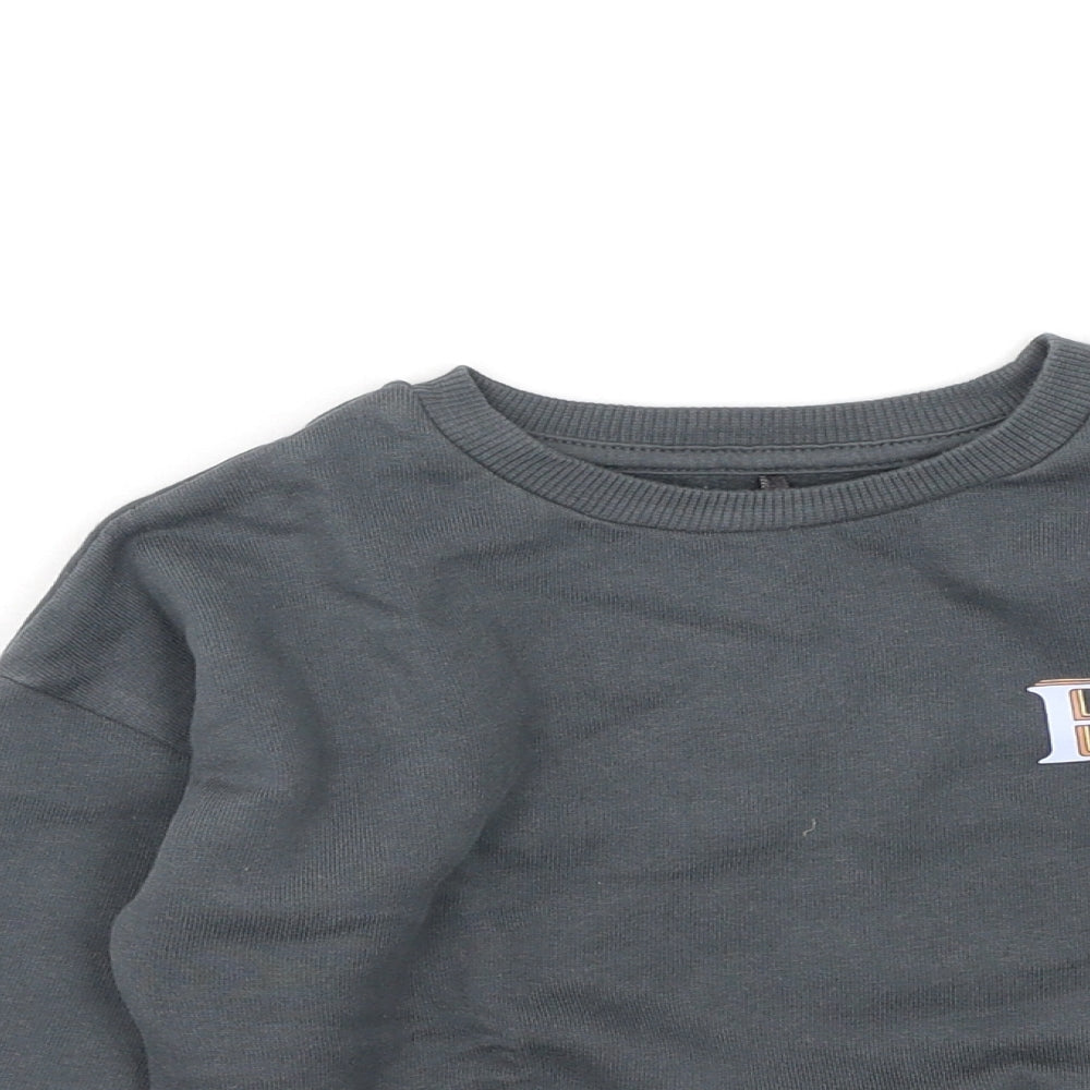 George  Boys Grey  Cotton Pullover Sweatshirt Size 2-3 Years
