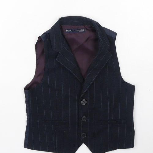 NEXT Boys Blue  Polyester Basic Tank Size 2-3 Years V-Neck