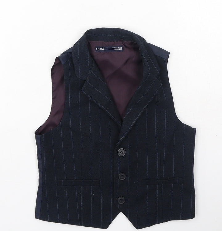 NEXT Boys Blue  Polyester Basic Tank Size 2-3 Years V-Neck