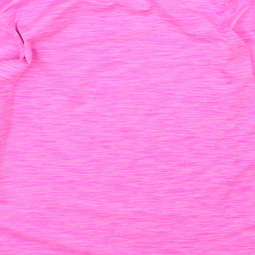 Dunnes Stores Girls Pink  Polyester Basic Casual Size 9-10 Years Round Neck
