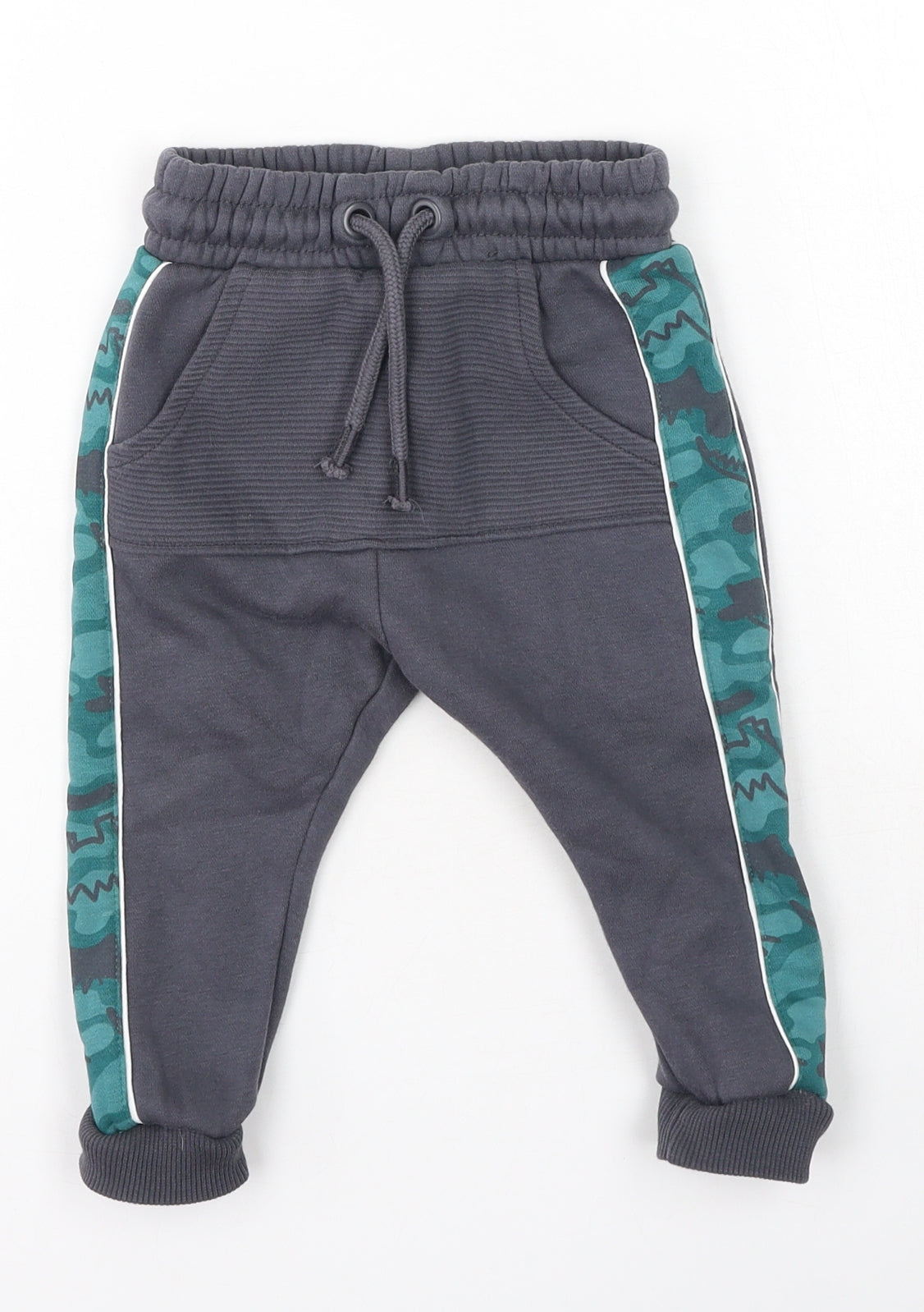 George  Boys Grey  Cotton Jogger Trousers Size 24 Months
