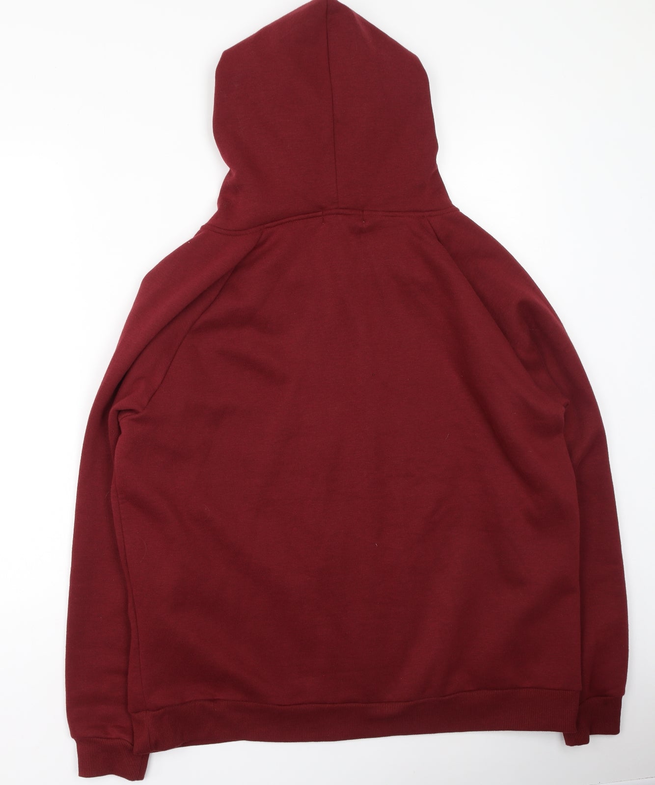 Primark  Mens Red Round Neck  Cotton Full Zip Jumper Size XL