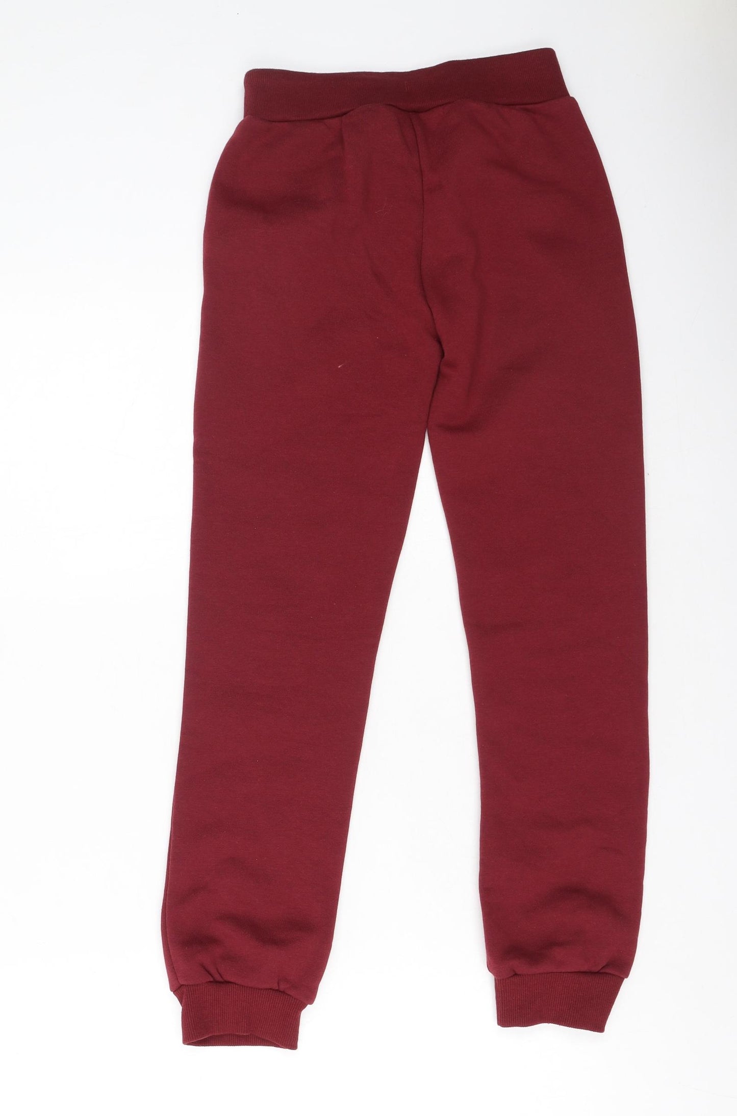 Primark  Girls Red  Cotton Jogger Trousers Size 10-11 Years  Regular