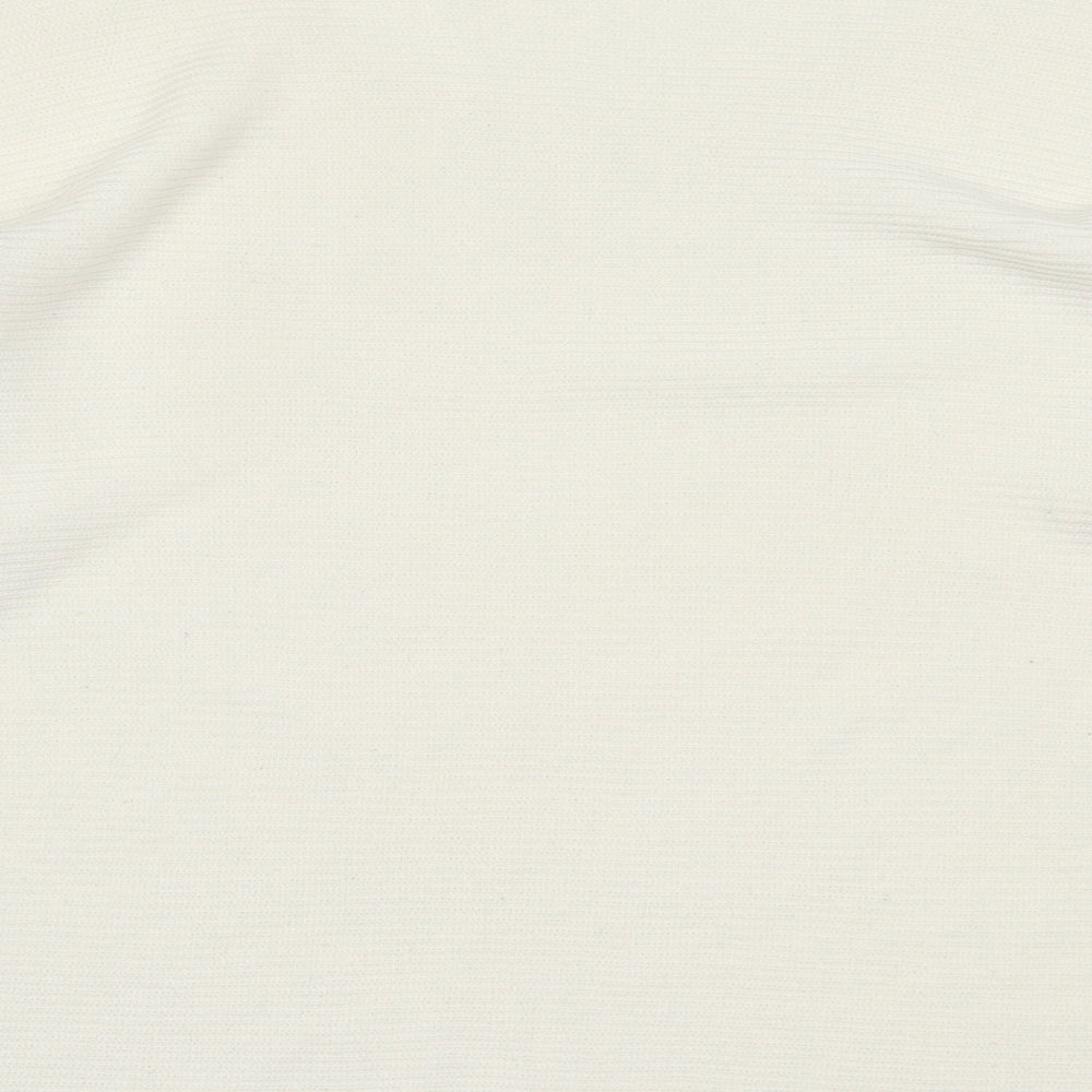 George Womens Ivory Boat Neck  Acrylic Pullover Jumper Size 20