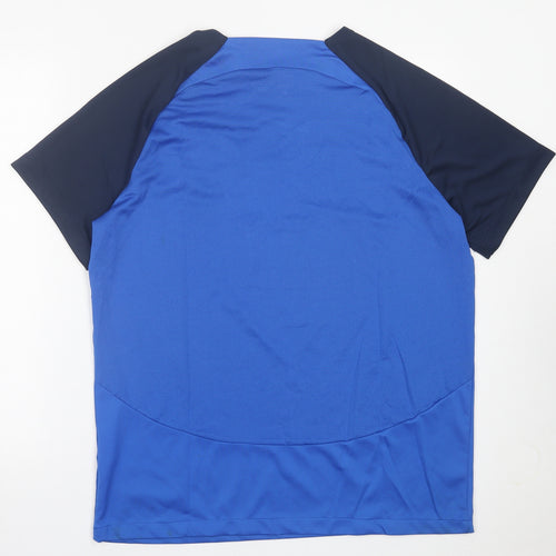 Nike Mens Blue  Polyester Basic T-Shirt Size XL Crew Neck Pullover - Grange Rangers FC
