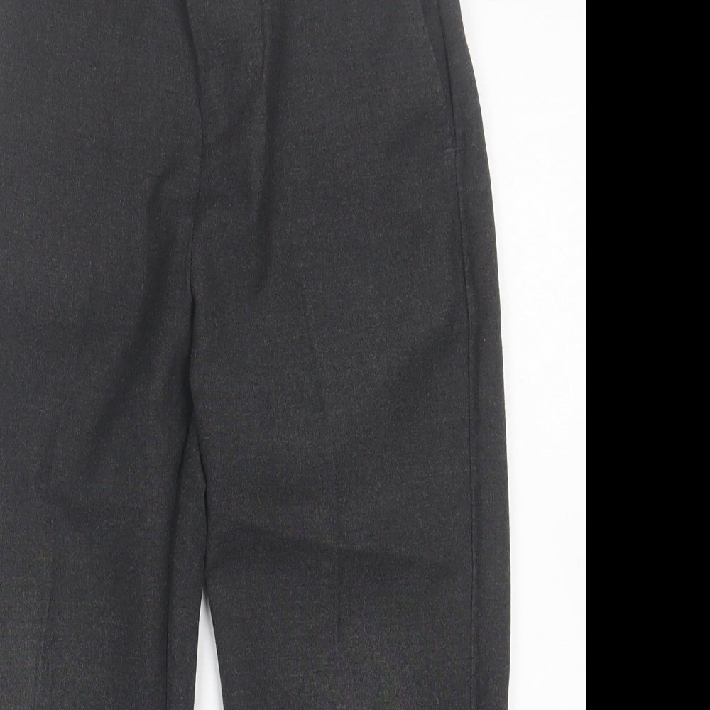 TU Boys Grey  Polyester Capri Trousers Size 6 Years  Regular Hook & Eye - School Wear