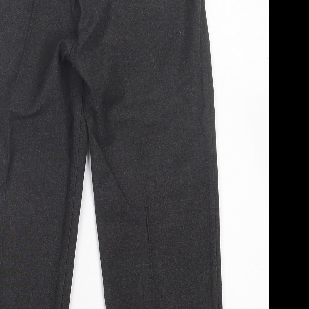 TU Boys Grey  Polyester Capri Trousers Size 6 Years  Regular Hook & Eye - School Wear