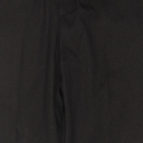 Marks and Spencer Mens Brown  Polyester Trousers  Size 38 in L31 in Regular Button