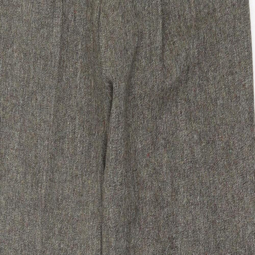 Preworn Womens Brown  Acrylic Trousers  Size 30 in L31 in Regular Hook & Eye