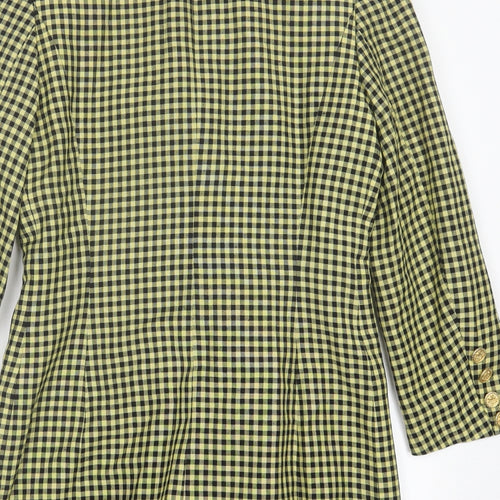 Country Casuals Womens Green Plaid  Jacket  Size 8  Button