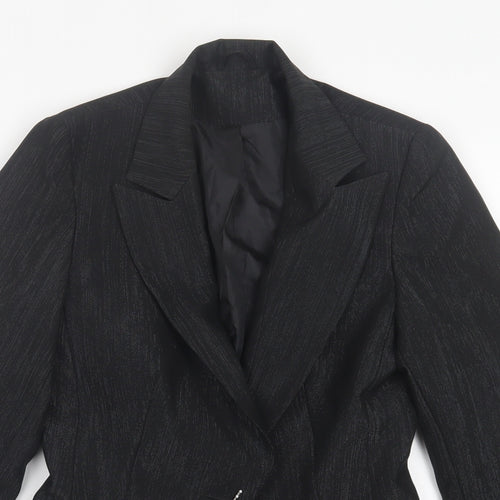 bay Womens Black   Jacket Blazer Size 8  Button