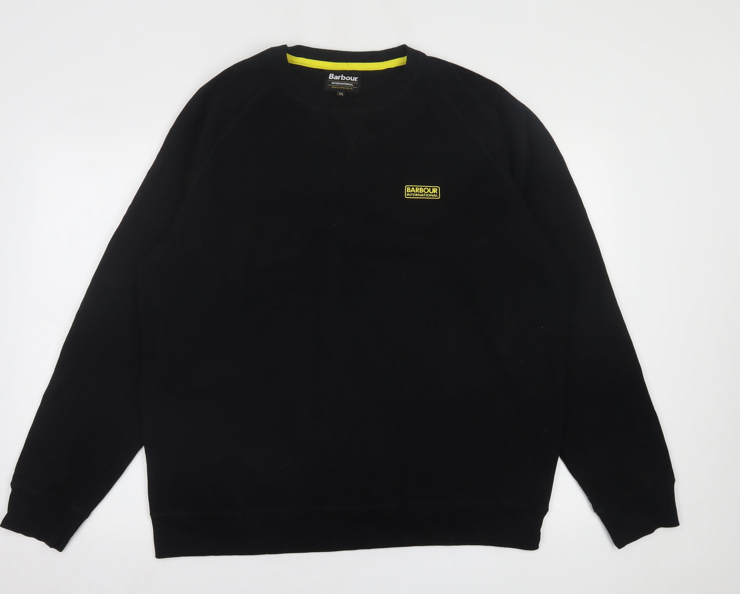 Barbour Mens Black  Cotton Pullover Sweatshirt Size 2XL