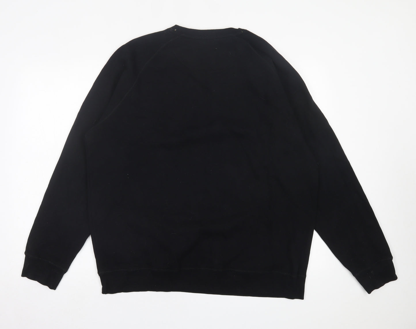 Barbour Mens Black  Cotton Pullover Sweatshirt Size 2XL