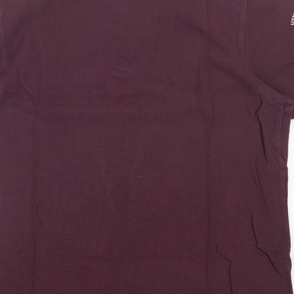 Twisted Soul Mens Purple  Cotton  Polo Size L Collared Button