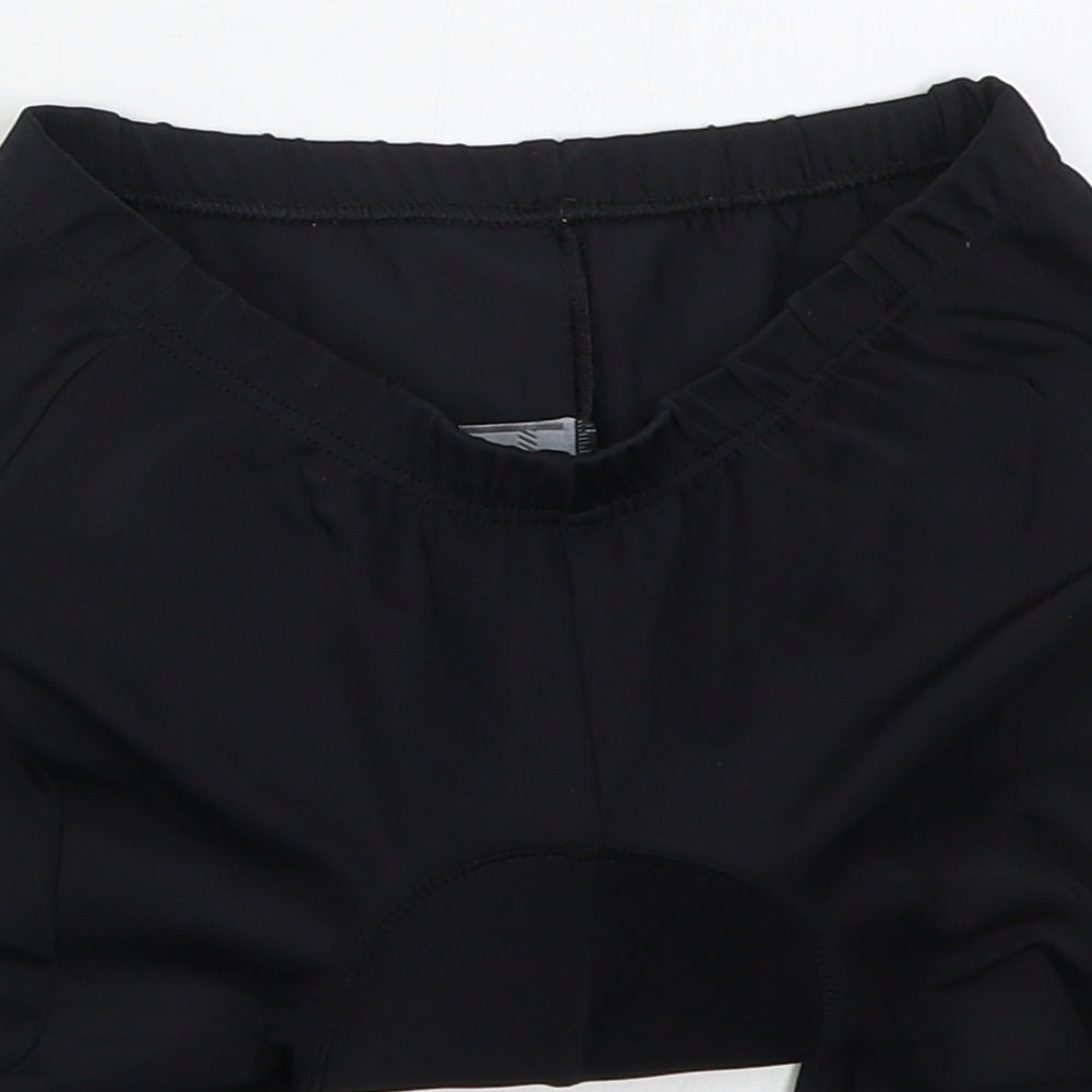DBH Sport Womens Black  Polyester Biker Shorts Size 10 L7 in Regular