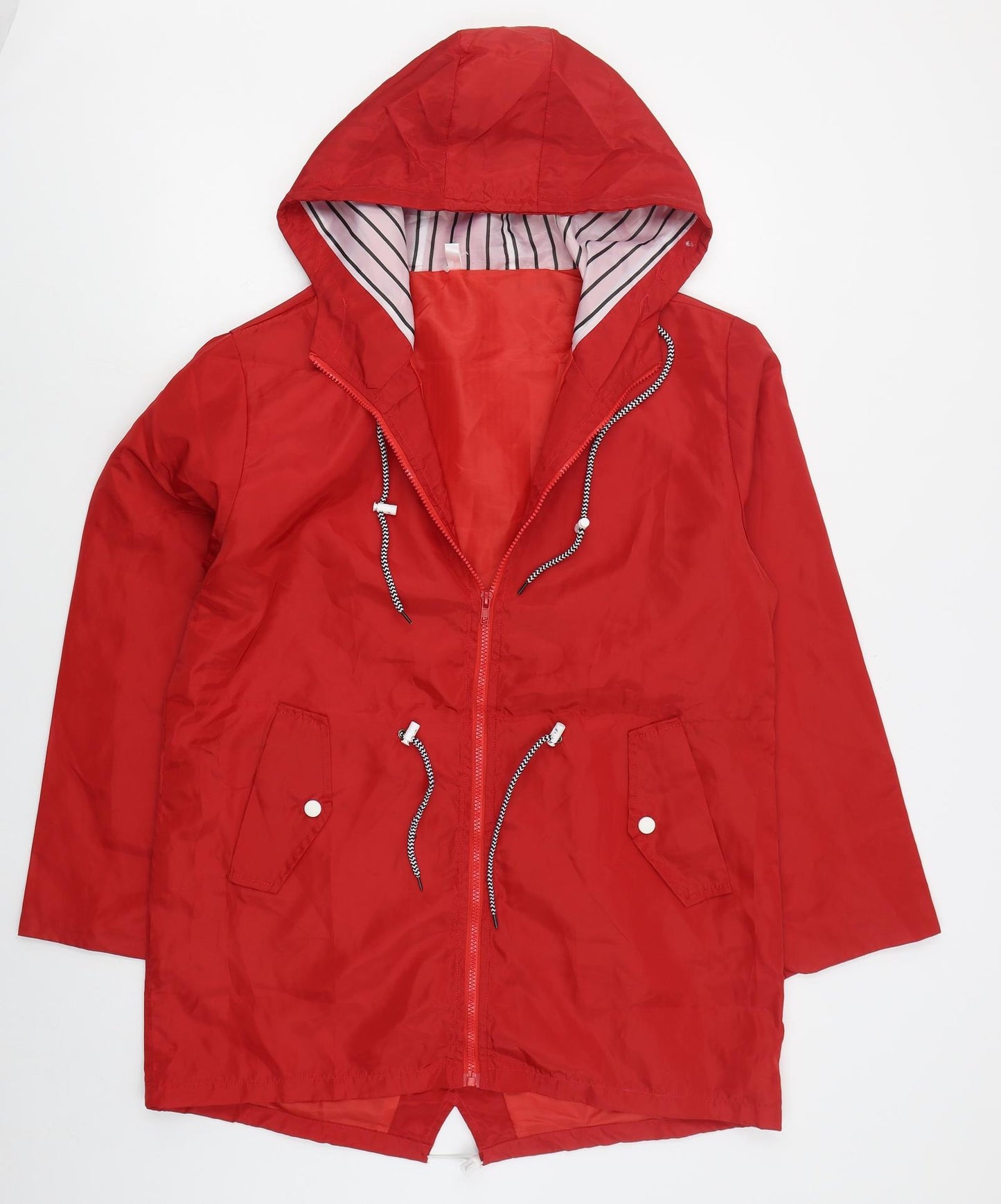 Preworn Womens Red   Anorak Coat Size 2XL  Zip