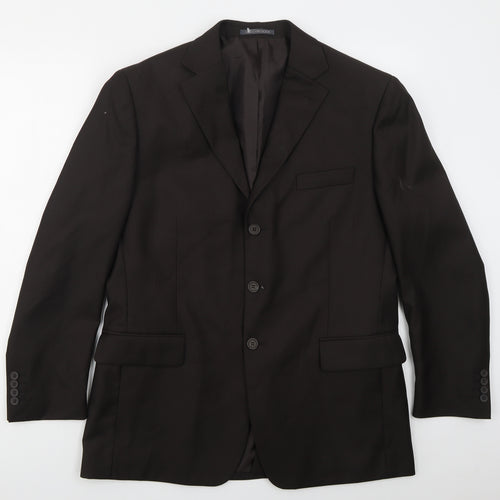 Greenwoods Mens Brown  Polyester Jacket Suit Jacket Size 42