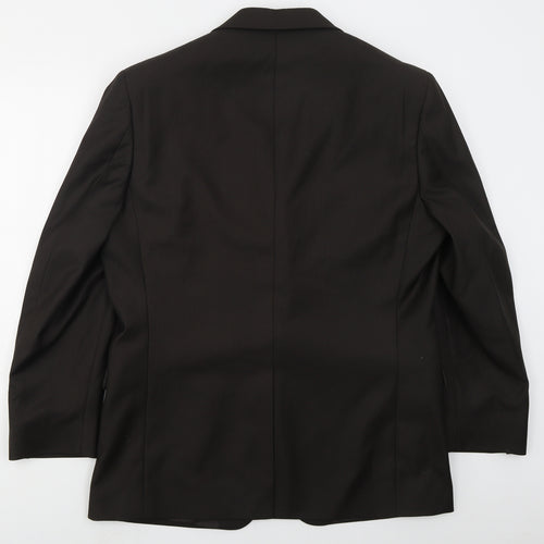 Greenwoods Mens Brown  Polyester Jacket Suit Jacket Size 42