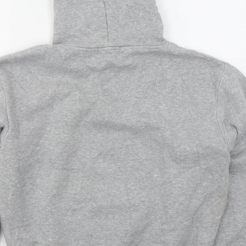 Boohoo Womens Grey  Cotton Pullover Hoodie Size M  Pullover